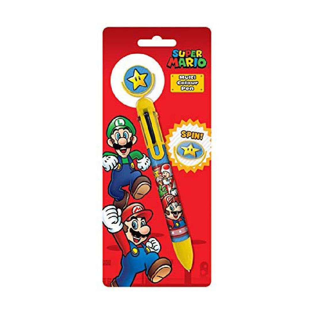 Bolígrafo Super Mario 6 colores