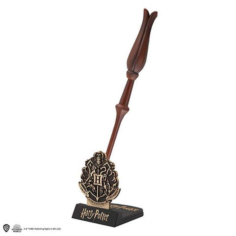 Bolígrafo varita Luna Lovegood con soporte y marcapáginas Harry Potter lateral