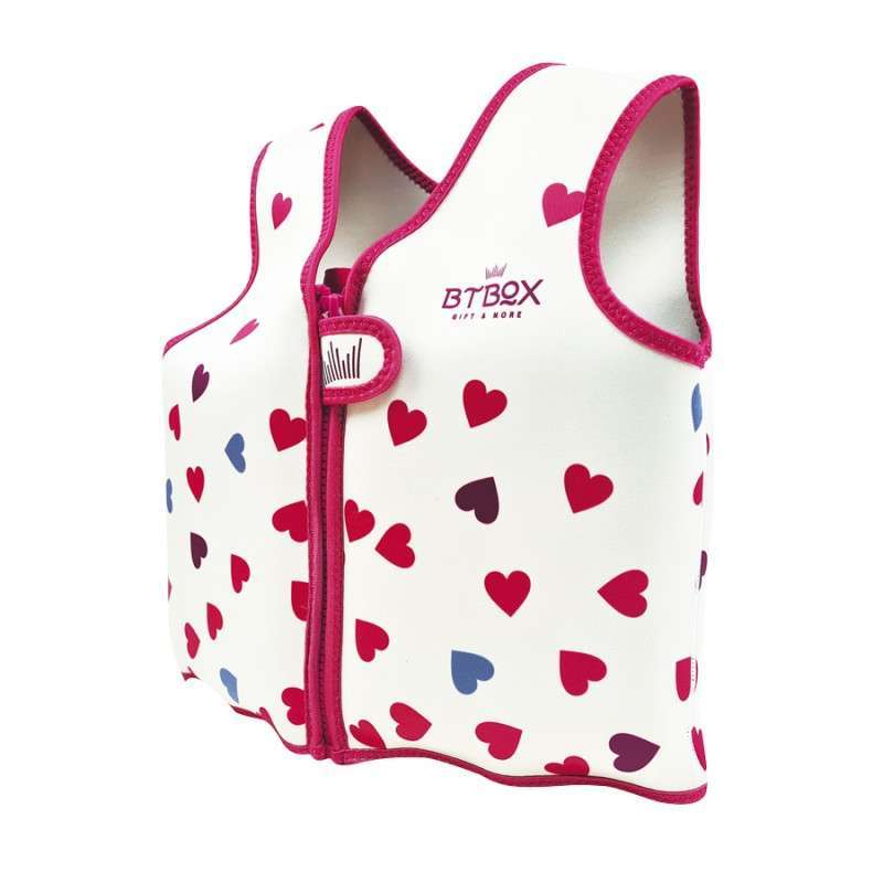 Chaleco flotador BTBox corazones lateral