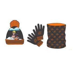 Conjunto Naruto Gorro, Braga cuello y guantes