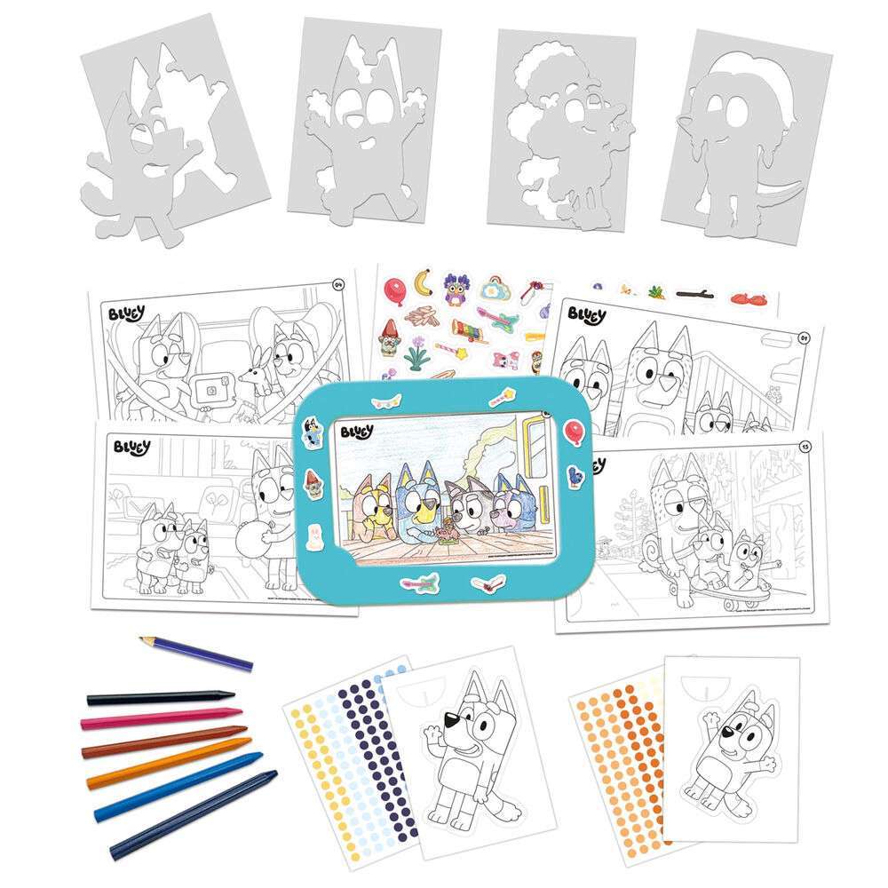 Creative Activity Set Set 3 in 1 Bluey contenido