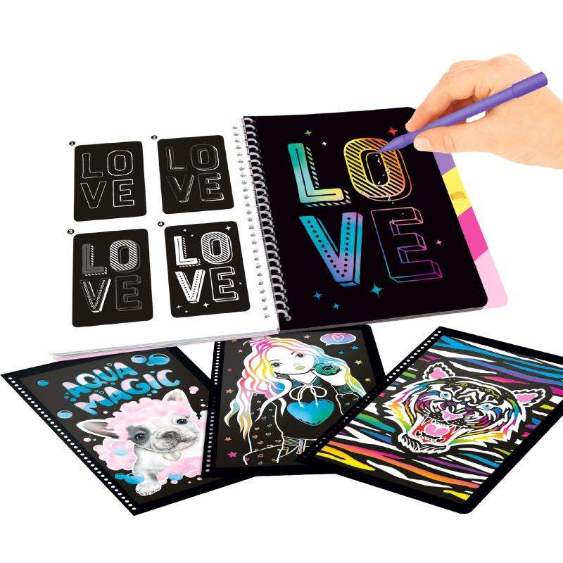 Cuaderno TOPModel Magic Scratch Book interior