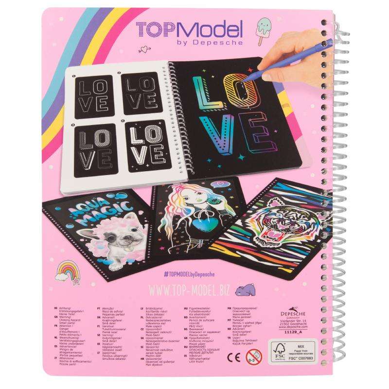 Cuaderno TOPModel Magic Scratch Book trasera
