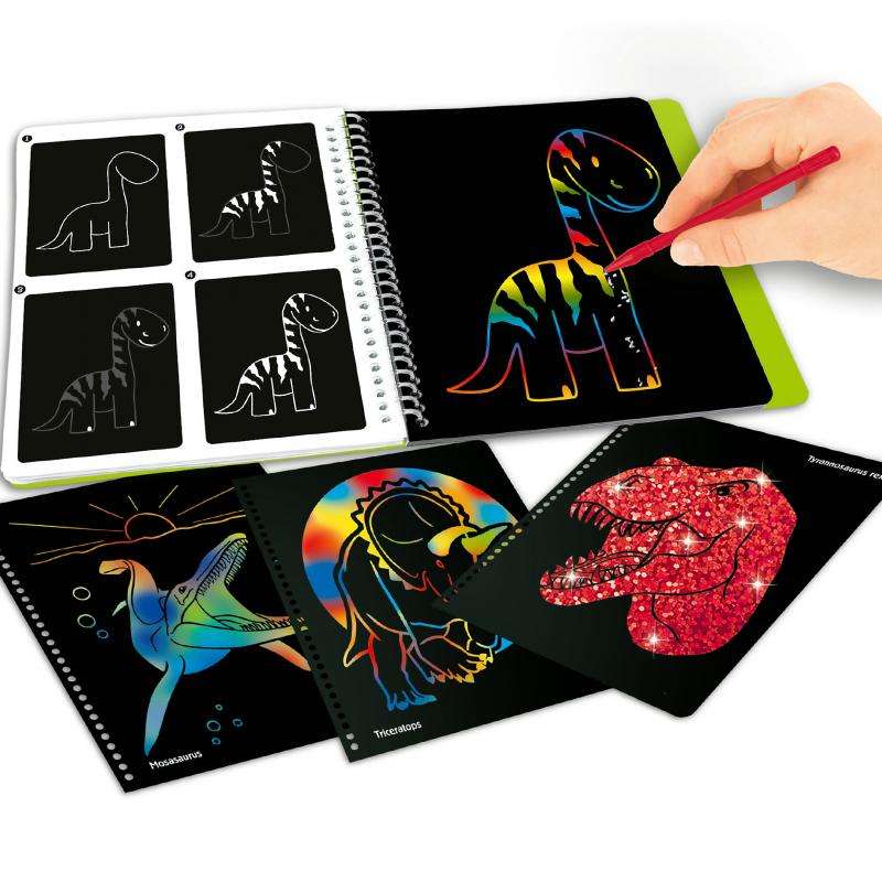 Dino World Magic-Scratch Book ejemplos