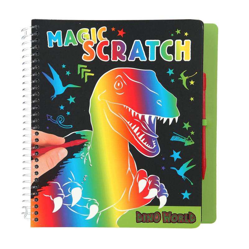 Dino World Magic-Scratch Book