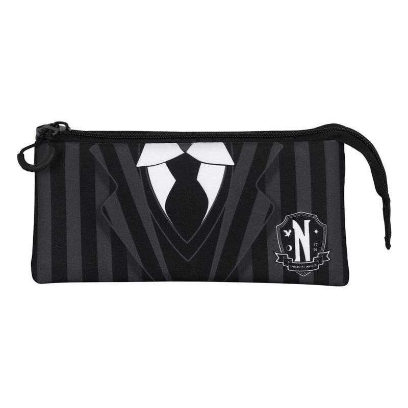 Estuche portatodo triple Miercoles Uniform