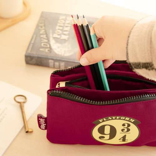 Estuche triple Harry Potter Platform 9 3/4 interior