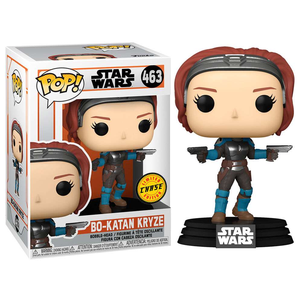 Figura Funko POP Star Wars The Mandalorian Bo-Katan CHASE caja