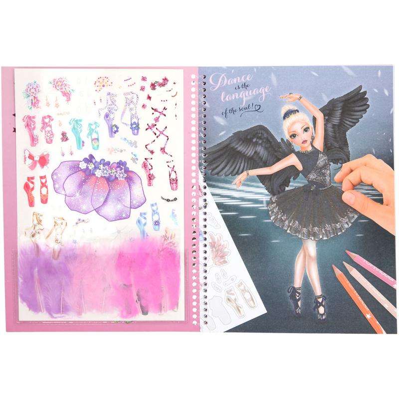 Libro de colorear TOPModel Create your Ballerina interior
