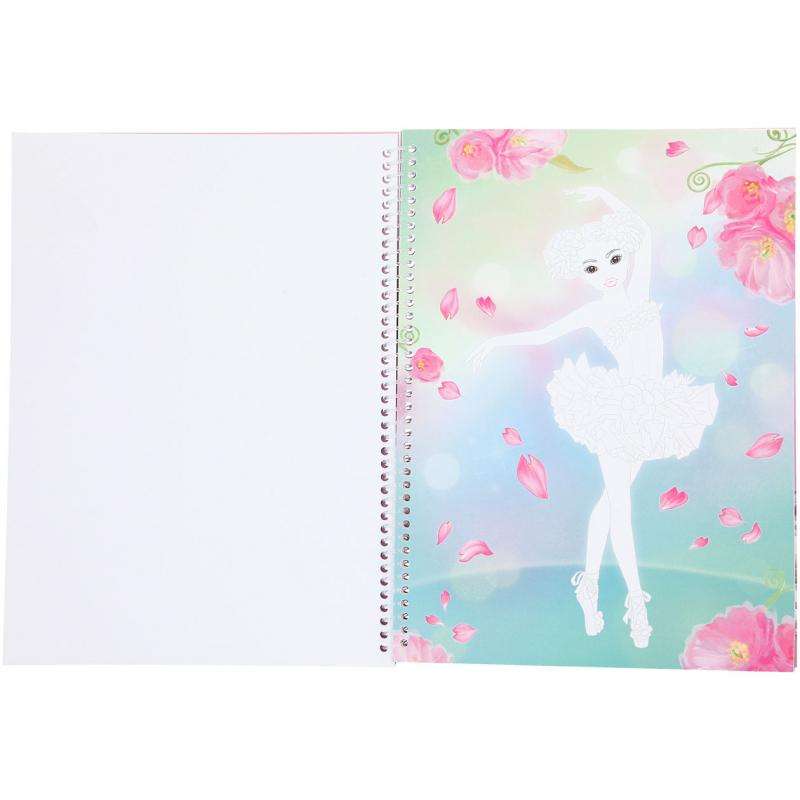 Libro de colorear TOPModel Create your Ballerina plantillas