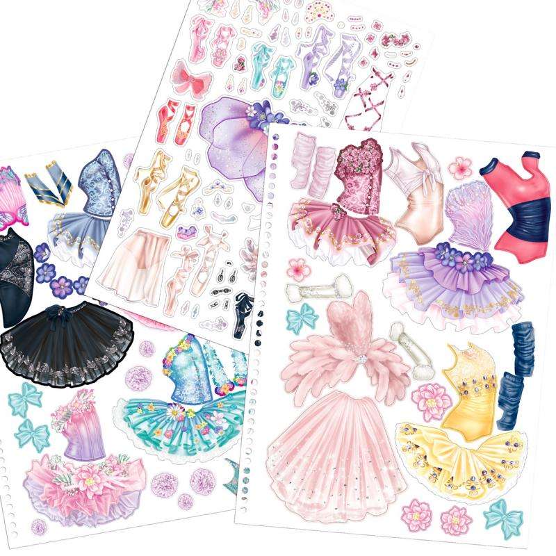 Libro de colorear TOPModel Create your Ballerina stickers