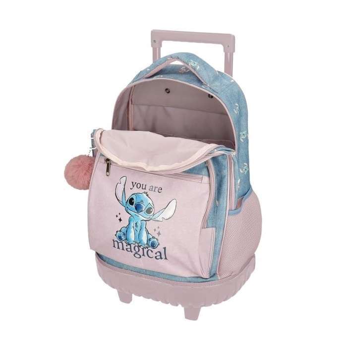 Mochila carro compact Stitch You are magical interior
