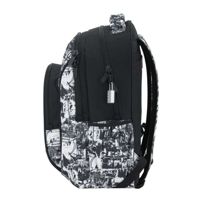 Mochila escolar Tandem Graffo doble cuerpo lateral