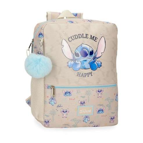 Mochila Stitch Cuddle Me Happy 33cm