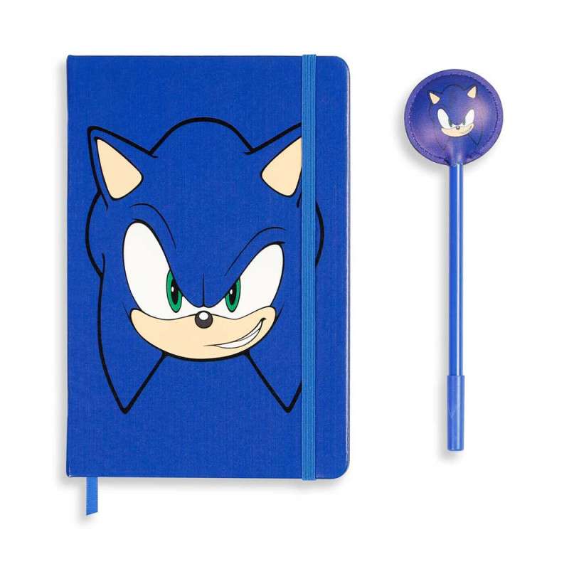 Pack diario y bolígrafo Sonic