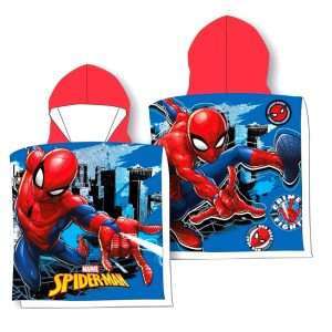 Poncho toalla Spiderman Marvel algodón
