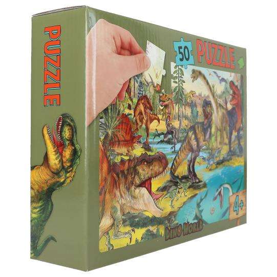 Puzzle Dino World dinosaurios 50 piezas lateral
