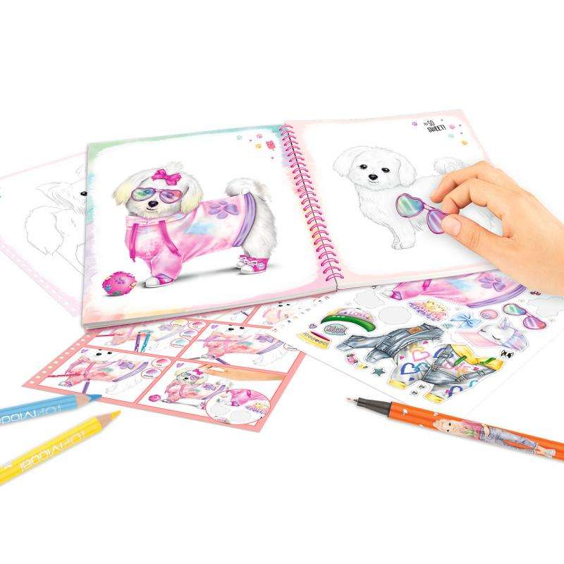 TOPModel Create your Doggy Colouring Book contenido