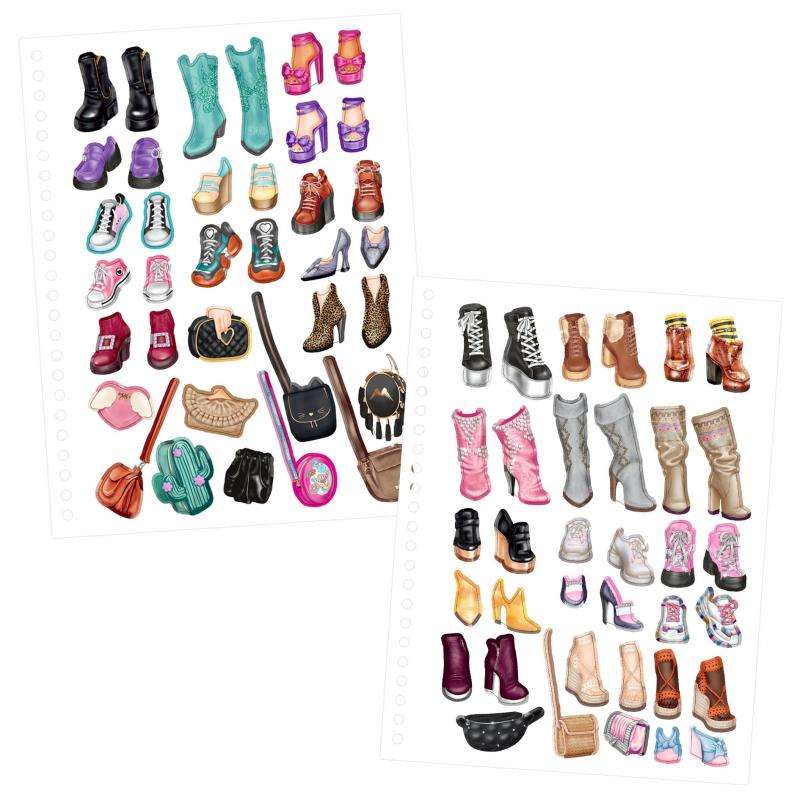 TOPModel Doodle Book de moda con rotuladores stickers