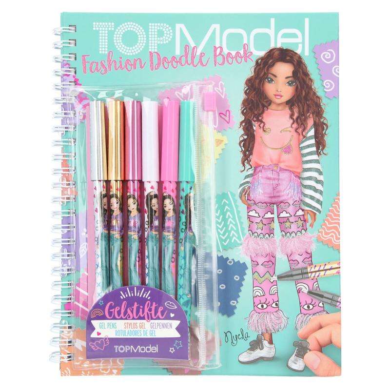 TOPModel Doodle Book de moda con rotuladores
